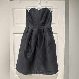 ALFRED SUNG Classic Black Strapless gown with pockets